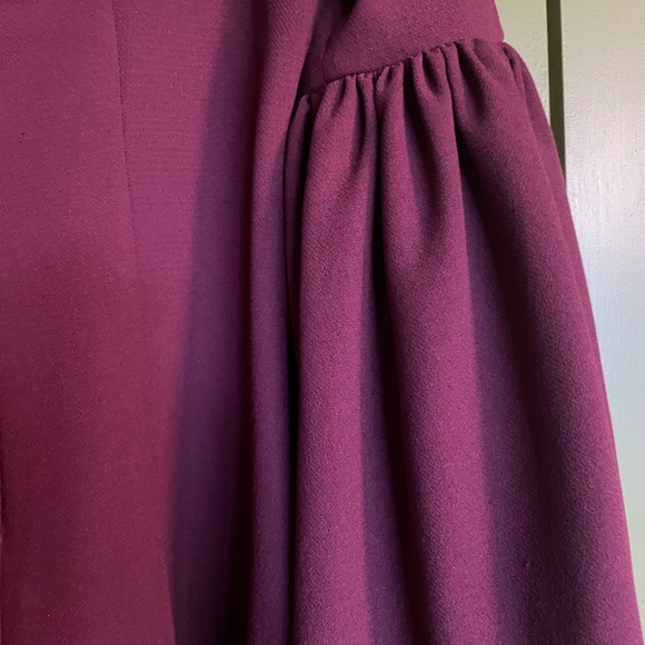 Nasty Gal Oxblood Bell Sleeve Mini Dress - Picture 8 of 9